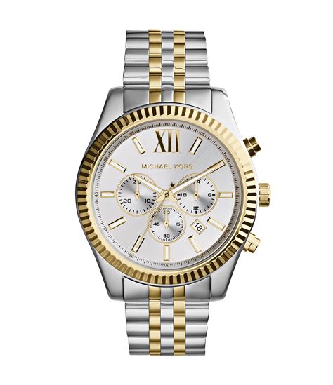 gold chonograoh rinestone face michael kors watch|Michael Kors Lexington Men's Watch, Stainless Steel Bracelet .